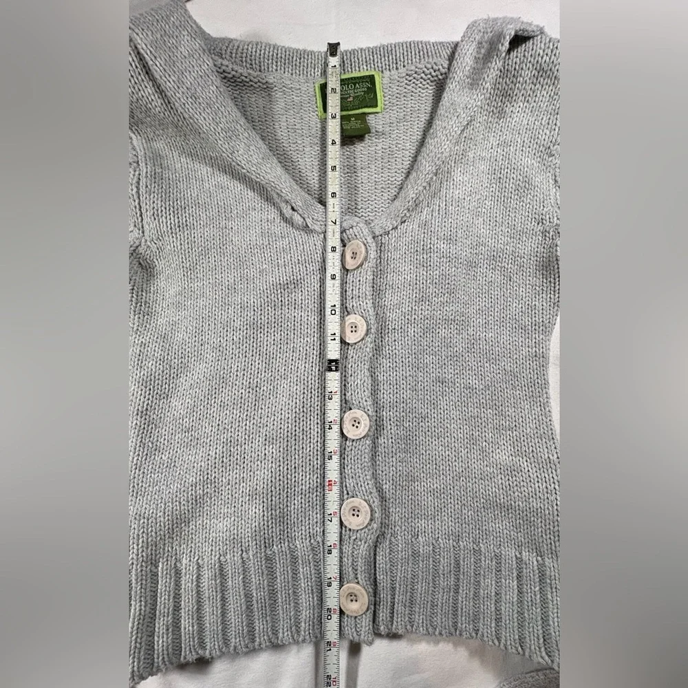 Rare VintageY2K U.S.PoloAssn. ShawlCollar KnitCardigan. Back With Sailor Collar - Picture 4 of 6